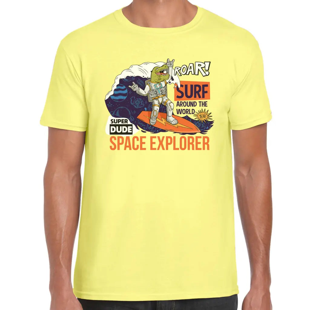 Astro Surfer T-Rex T-Shirt - Tshirtpark.com