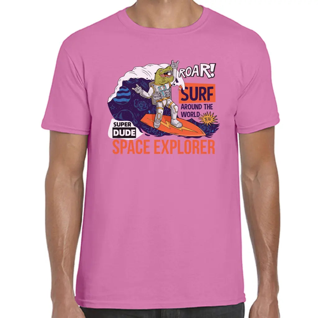 Astro Surfer T-Rex T-Shirt - Tshirtpark.com