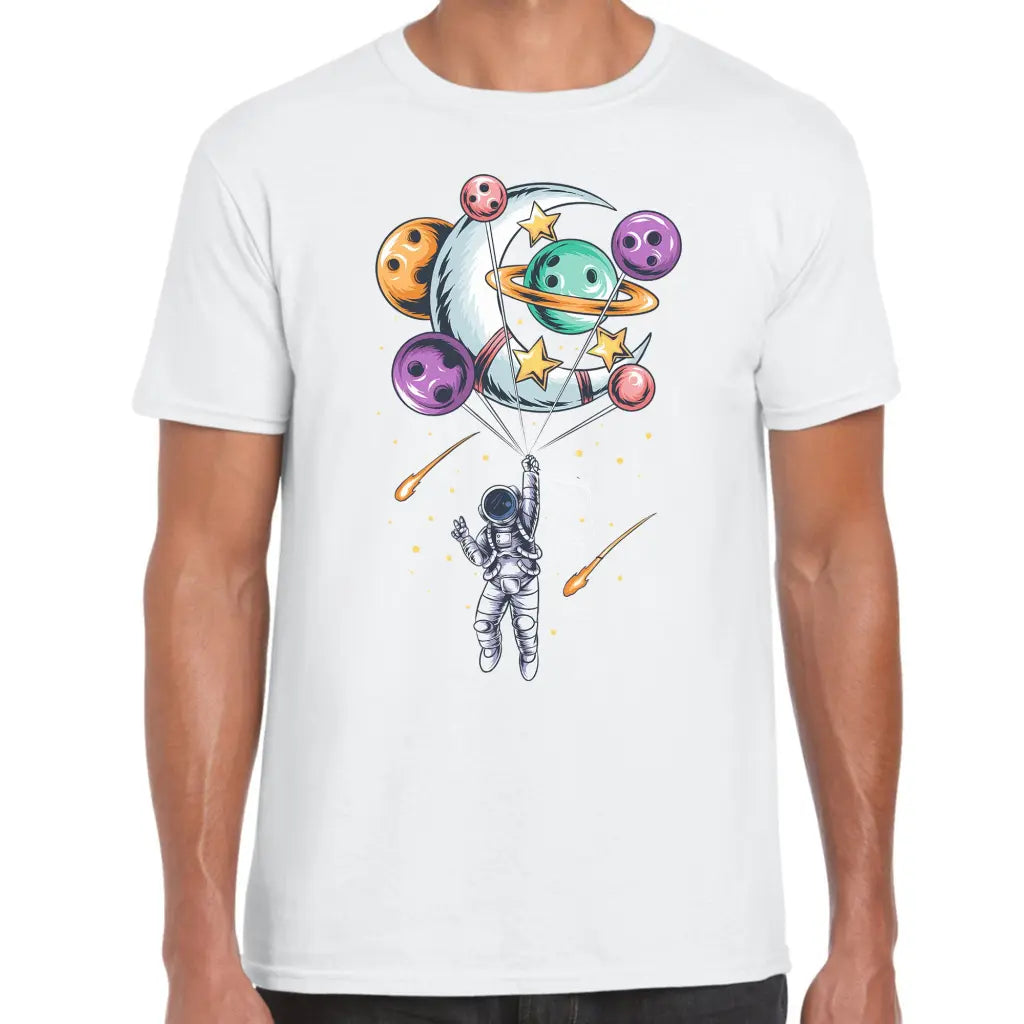 Astronaut Balloons T-Shirt - Tshirtpark.com