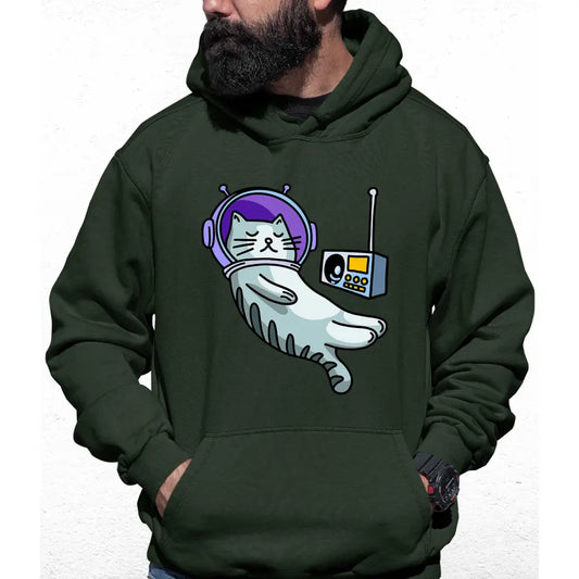 Astronaut Cat Colour Hoodie - Tshirtpark.com