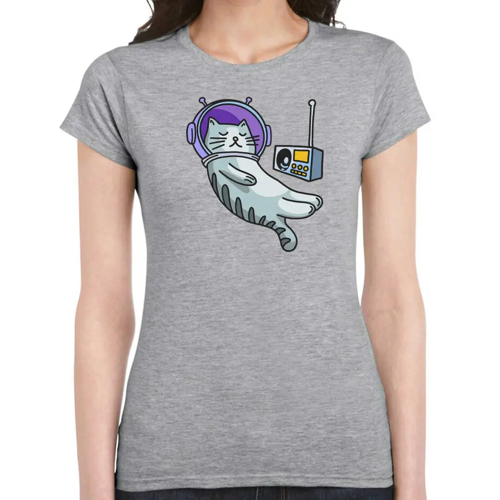 Astronaut Cat Ladies T-shirt - Tshirtpark.com