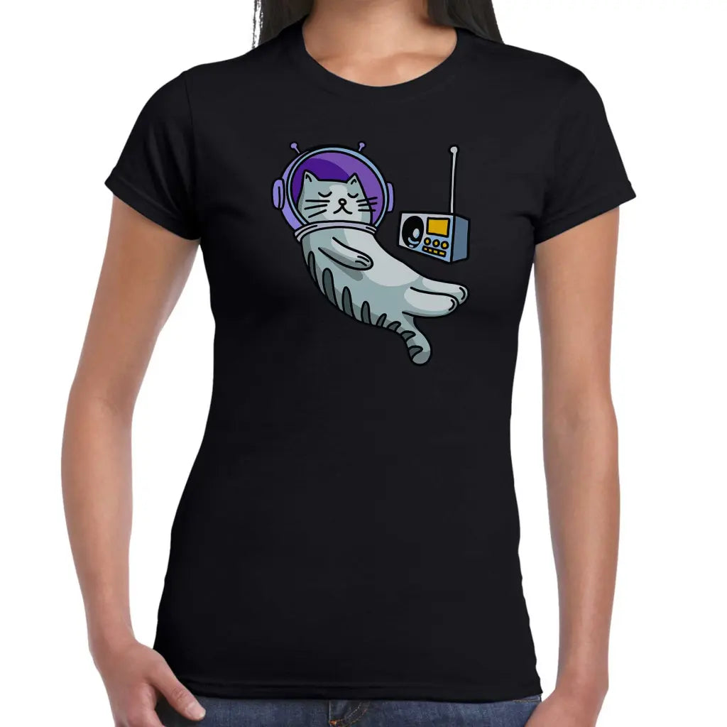 Astronaut Cat Ladies T-shirt - Tshirtpark.com