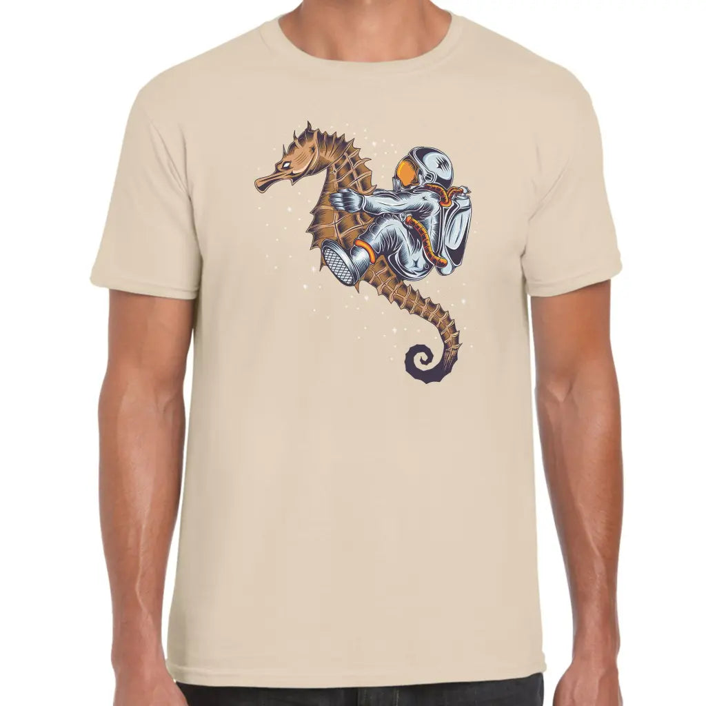 Astronaut Sea Horse T-Shirt - Tshirtpark.com