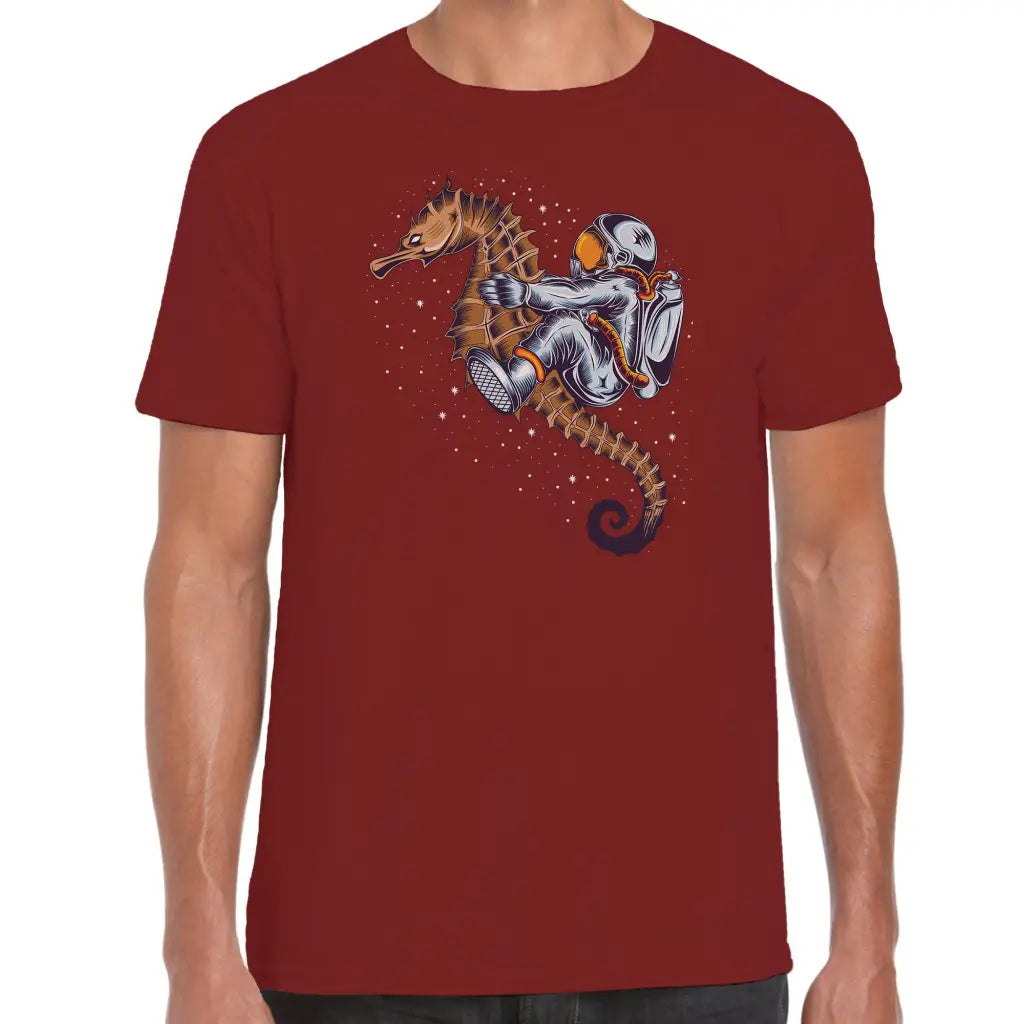 Astronaut Sea Horse T-Shirt - Tshirtpark.com