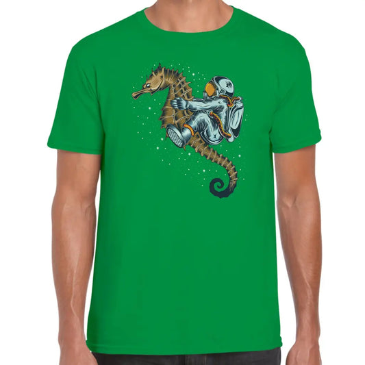 Astronaut Sea Horse T-Shirt - Tshirtpark.com