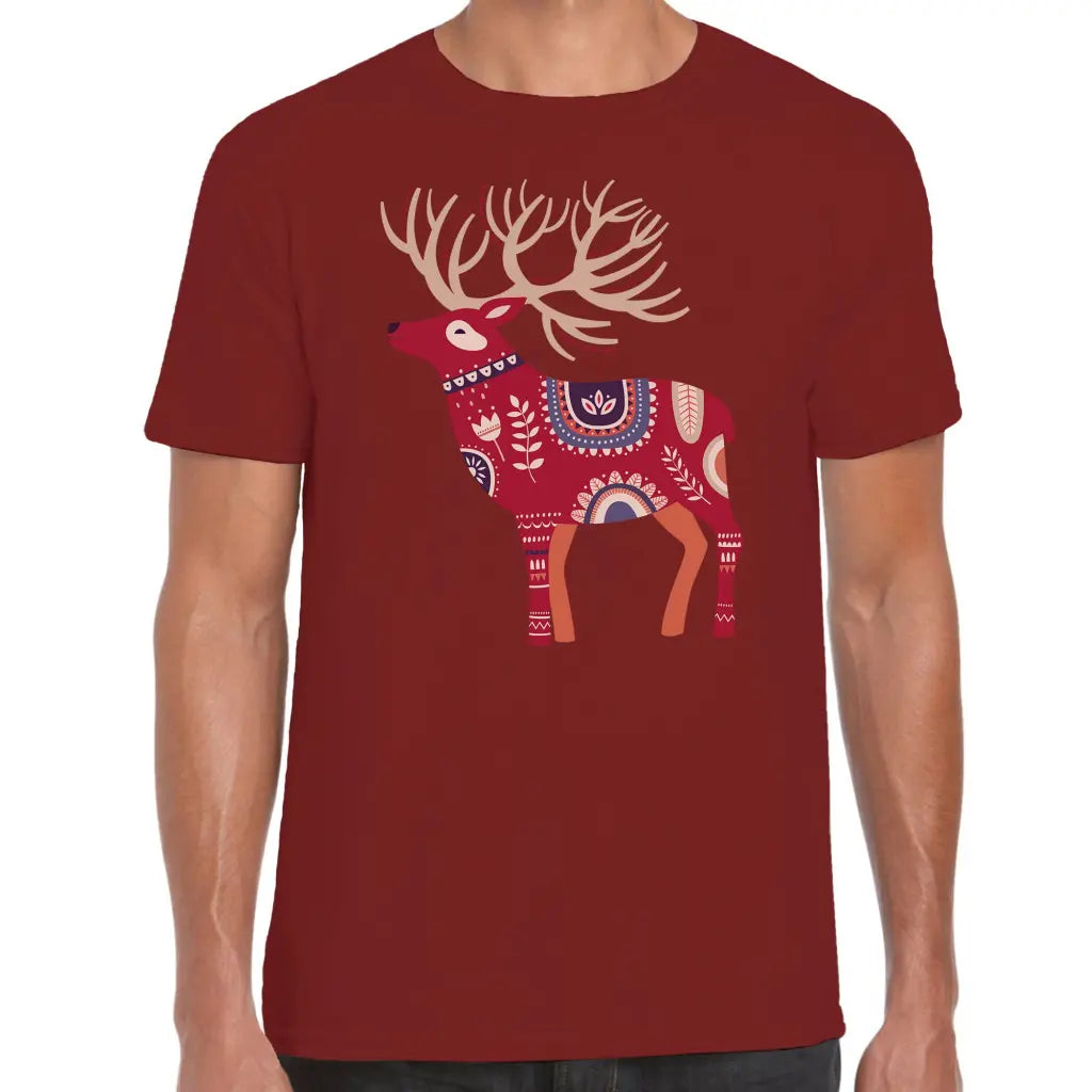 Aztec Reindeer T-Shirt - Tshirtpark.com