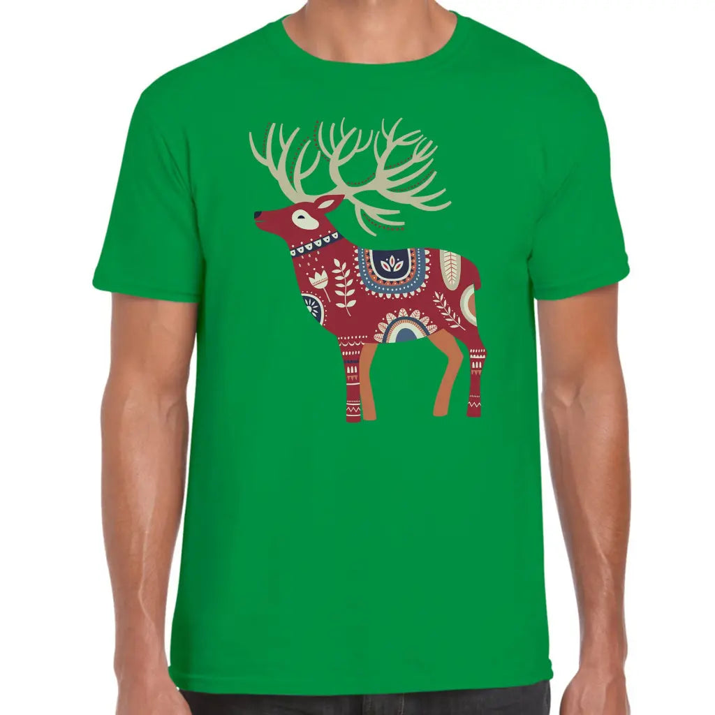 Aztec Reindeer T-Shirt - Tshirtpark.com