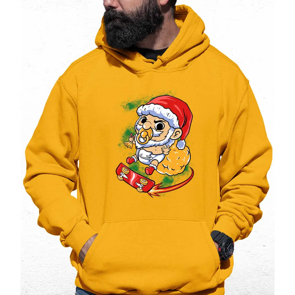 Baby Skater Santa Colour Hoodie - Tshirtpark.com