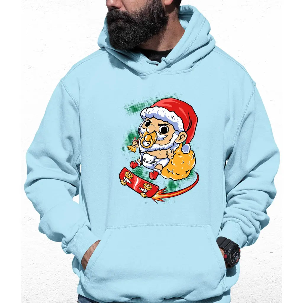 Baby Skater Santa Colour Hoodie - Tshirtpark.com