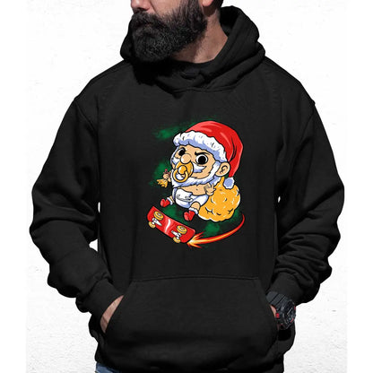 Baby Skater Santa Colour Hoodie - Tshirtpark.com