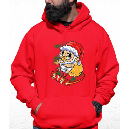 Baby Skater Santa Colour Hoodie - Tshirtpark.com