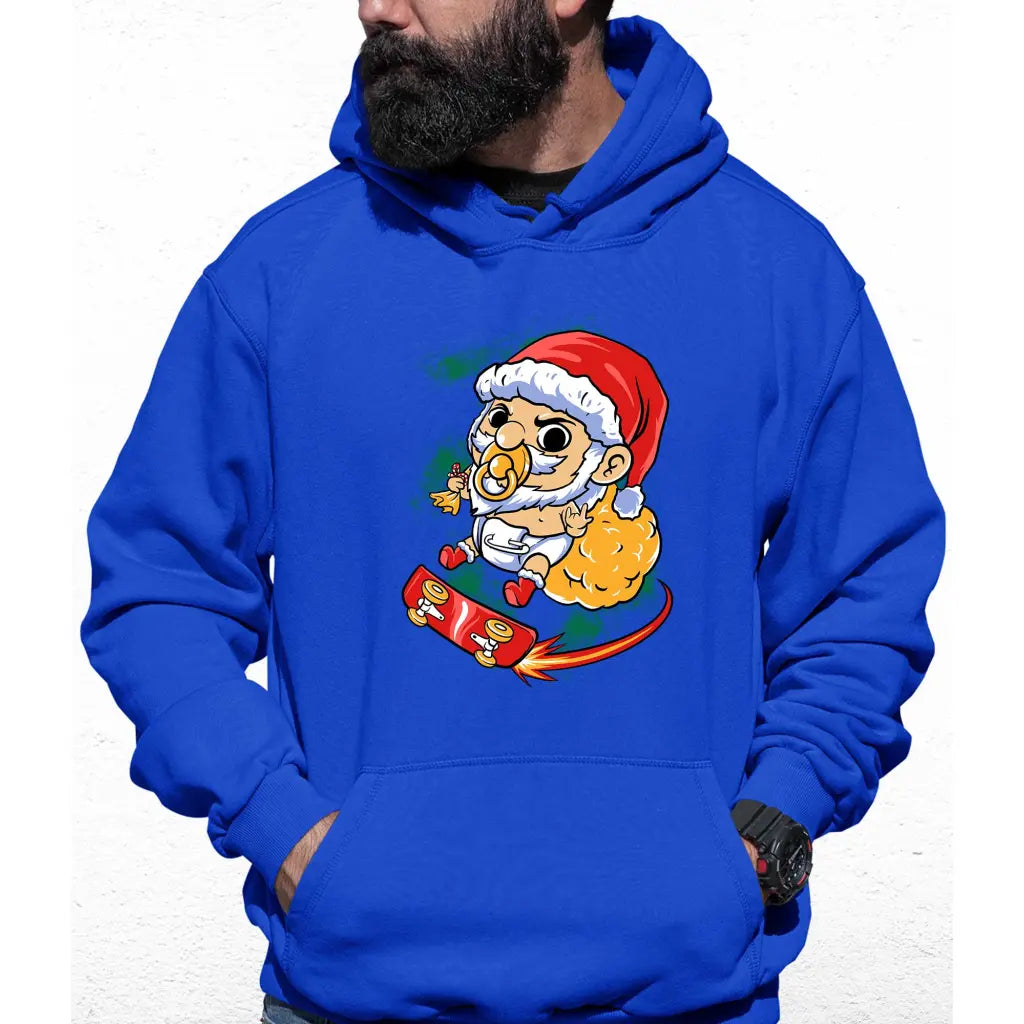 Baby Skater Santa Colour Hoodie - Tshirtpark.com