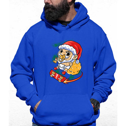 Baby Skater Santa Colour Hoodie - Tshirtpark.com