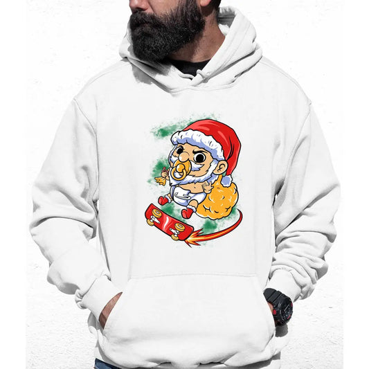 Baby Skater Santa Colour Hoodie - Tshirtpark.com