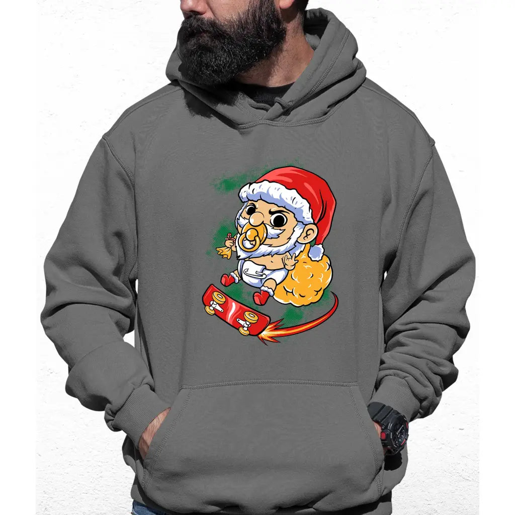 Baby Skater Santa Colour Hoodie - Tshirtpark.com