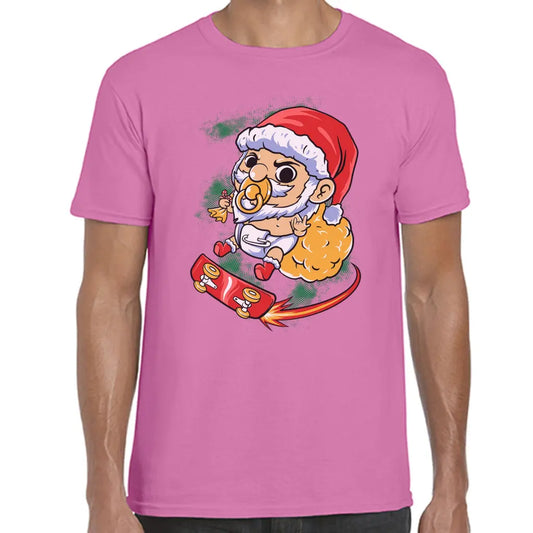 Baby Skater Santa T-Shirt - Tshirtpark.com