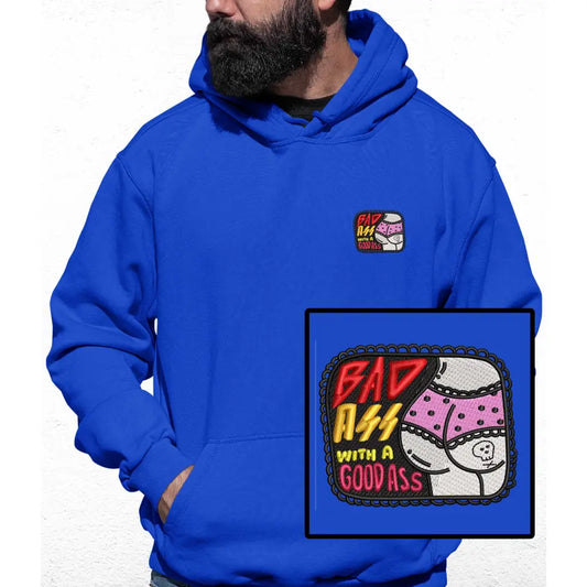 Bad As** Embroidered Colour Hoodie - Tshirtpark.com