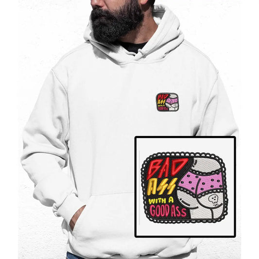 Bad As** Embroidered Colour Hoodie - Tshirtpark.com