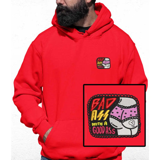 Bad As** Embroidered Colour Hoodie - Tshirtpark.com