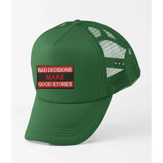 Bad Decisions Slogan Trucker Cap - Tshirtpark.com