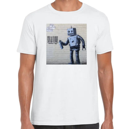 Barcode Robot Banksy T-Shirt - Tshirtpark.com