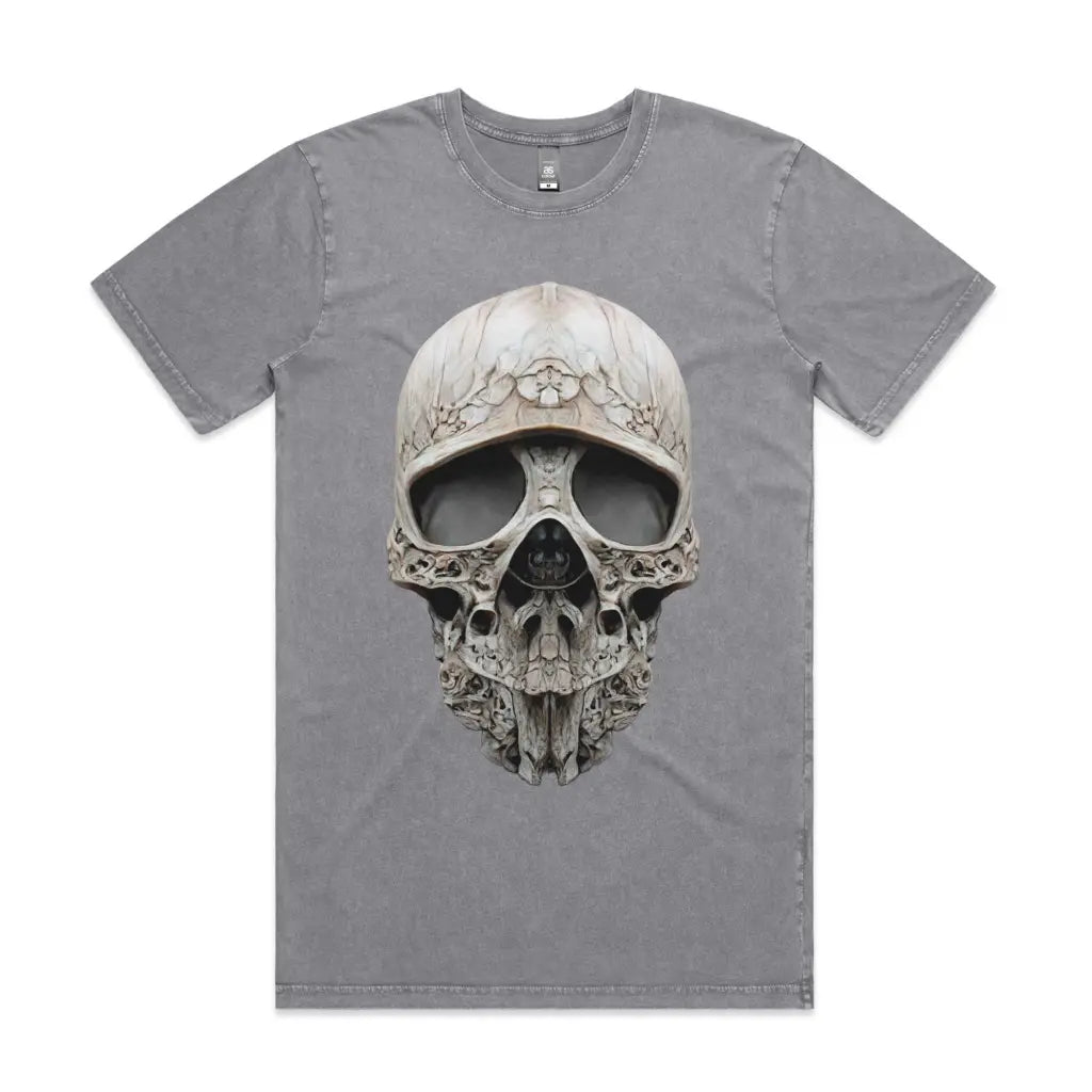 Baroque Skull Stone Wash T-Shirt - Tshirtpark.com