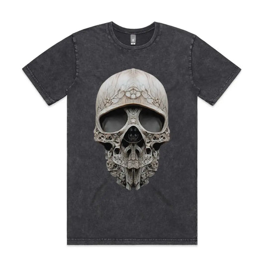 Baroque Skull Stone Wash T-Shirt - Tshirtpark.com