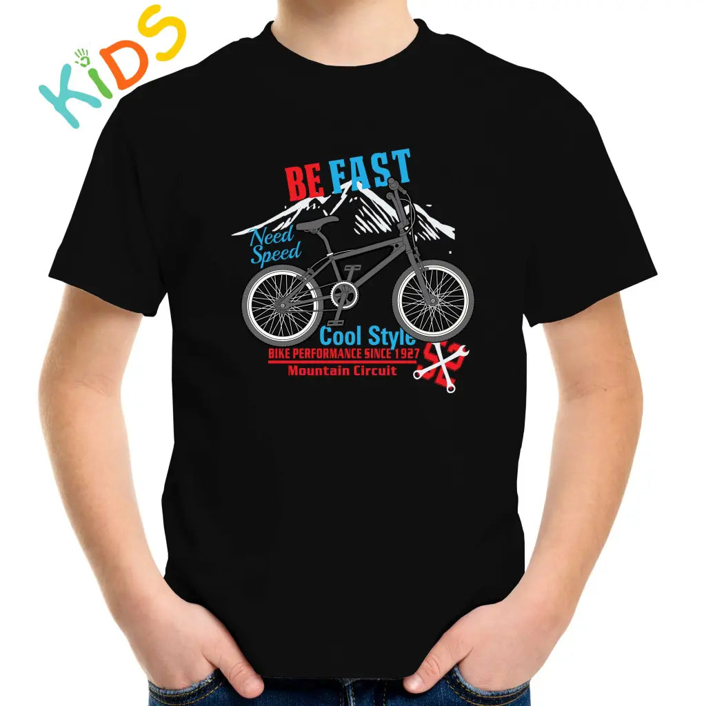 Be Fast Mountain Kids T-shirt - Tshirtpark.com
