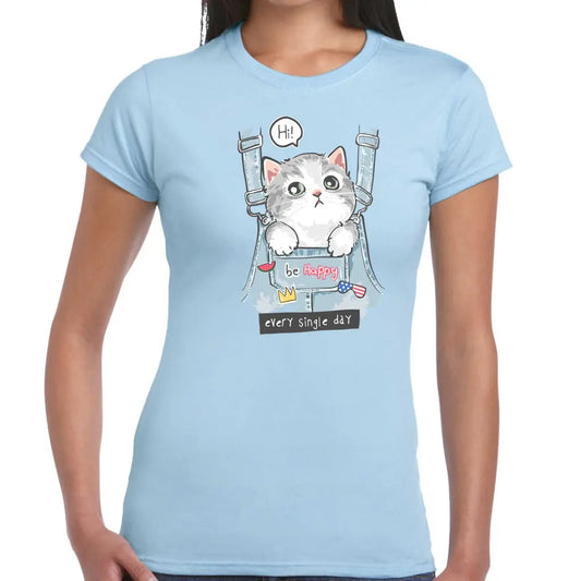 Be Happy Cat Ladies T-shirt - Tshirtpark.com