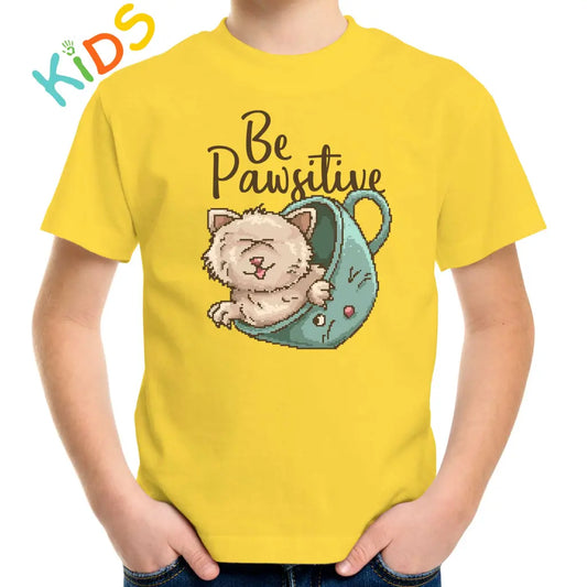 Be Pawsitive Kids T-shirt - Tshirtpark.com