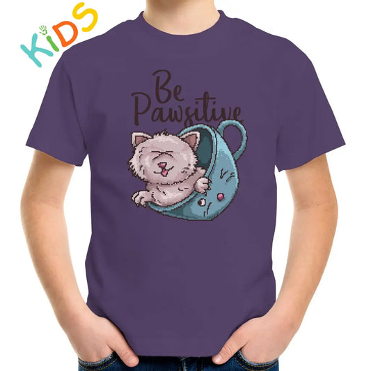 Be Pawsitive Kids T-shirt - Tshirtpark.com