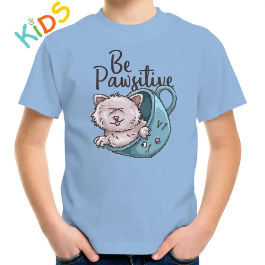 Be Pawsitive Kids T-shirt - Tshirtpark.com