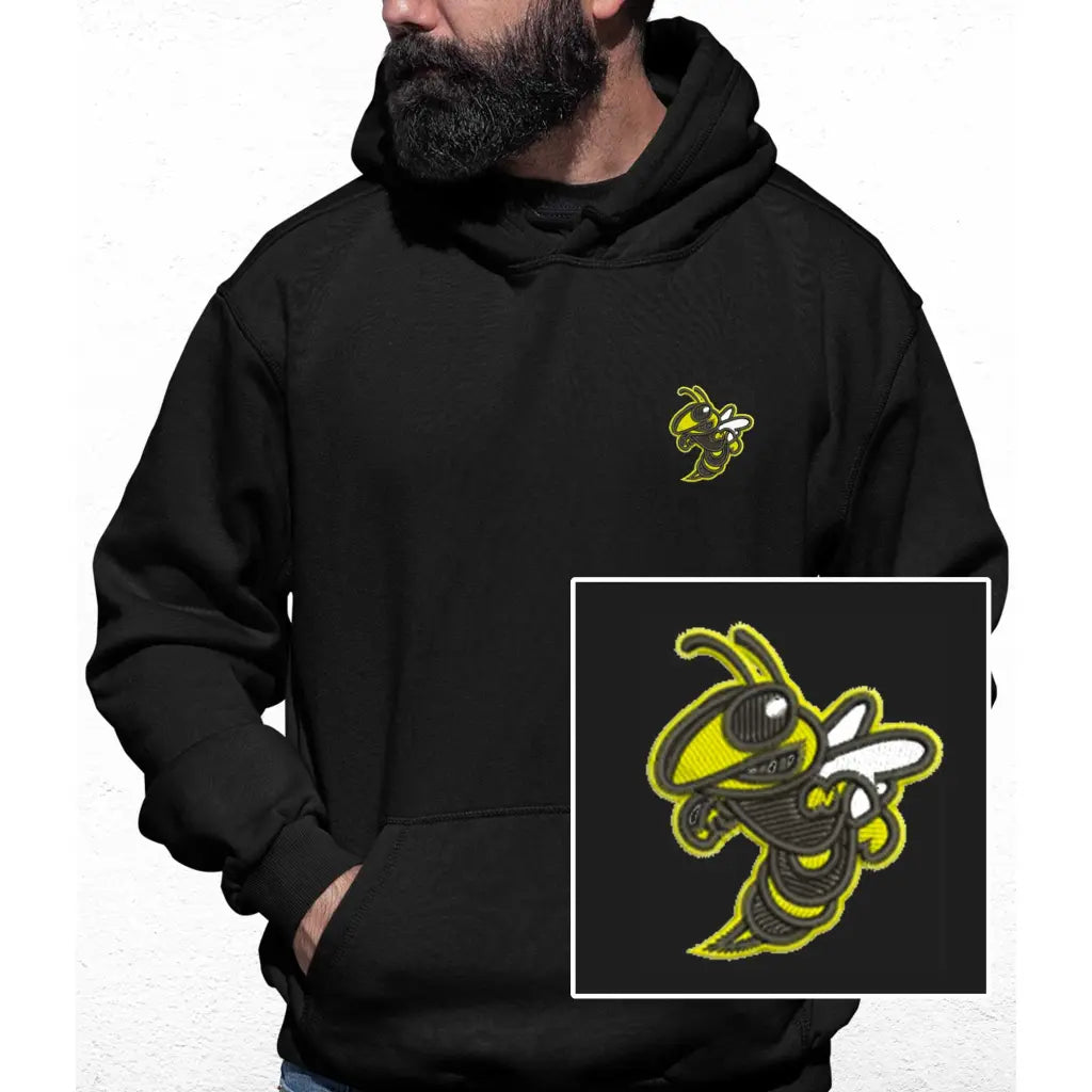Bee Embroidered Colour Hoodie - Tshirtpark.com