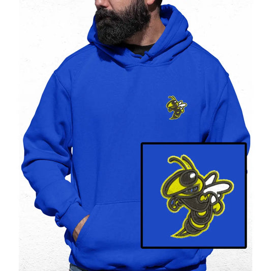 Bee Embroidered Colour Hoodie - Tshirtpark.com