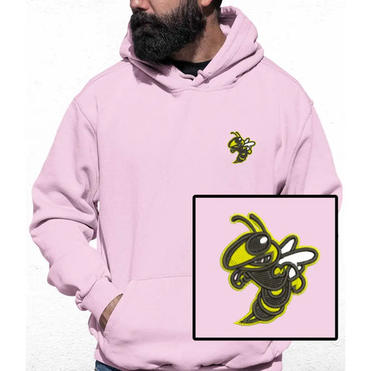 Bee Embroidered Colour Hoodie - Tshirtpark.com