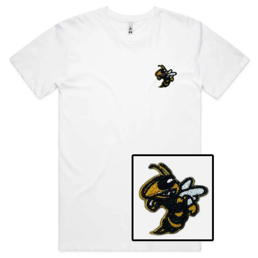 Bee Embroidered T-Shirt - Tshirtpark.com