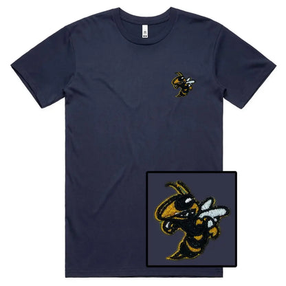 Bee Embroidered T-Shirt - Tshirtpark.com