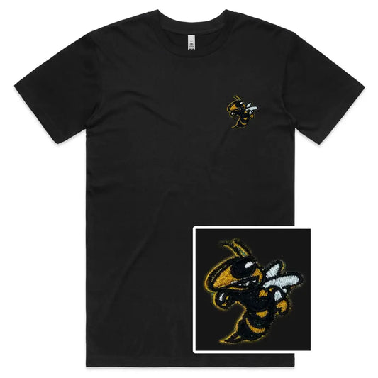 Bee Embroidered T-Shirt - Tshirtpark.com