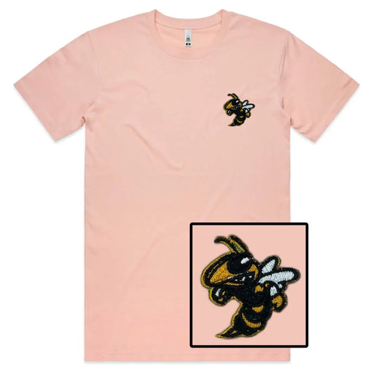 Bee Embroidered T-Shirt - Tshirtpark.com