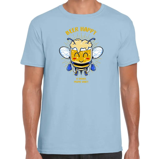 Beer Happy Bee T-Shirt - Tshirtpark.com