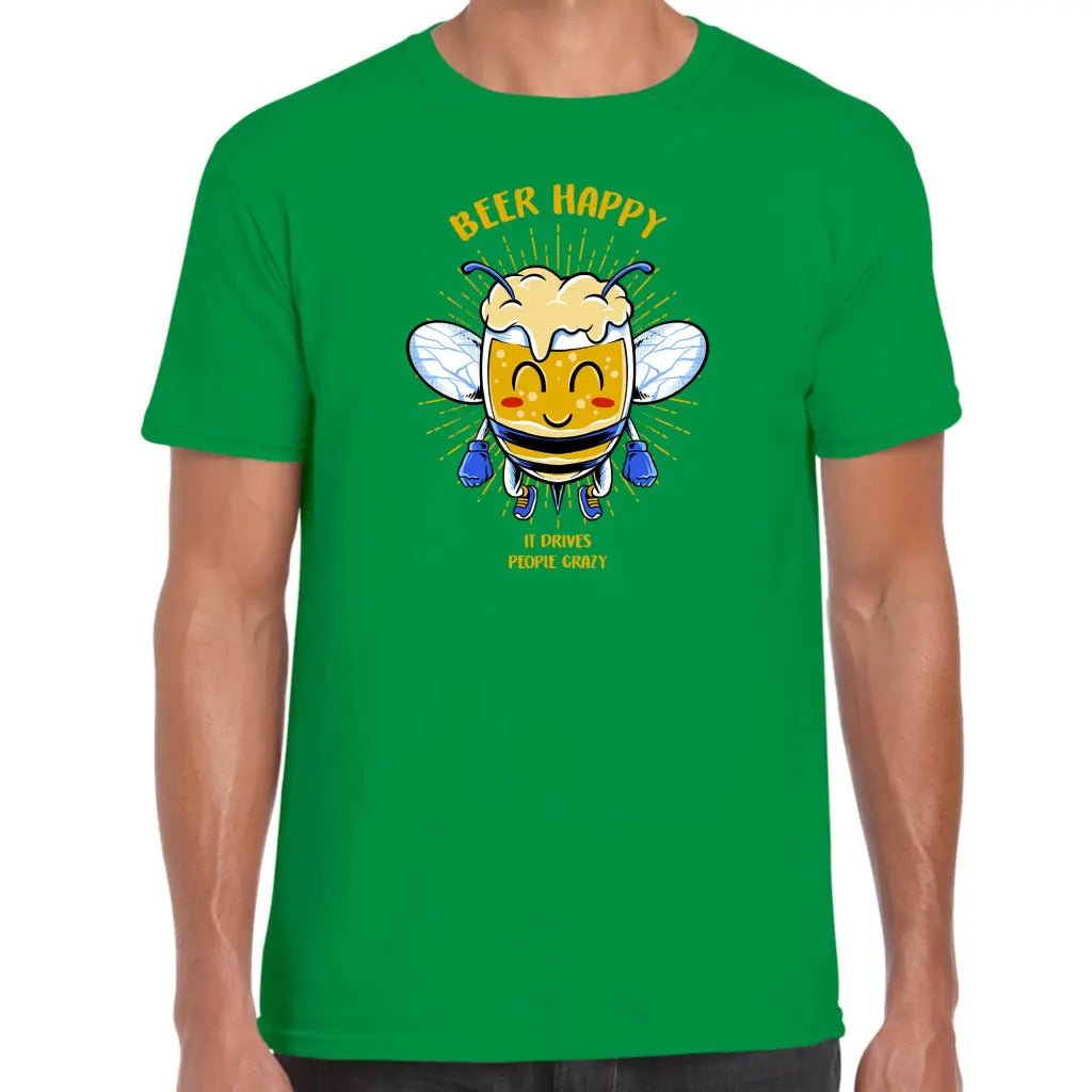 Beer Happy Bee T-Shirt - Tshirtpark.com