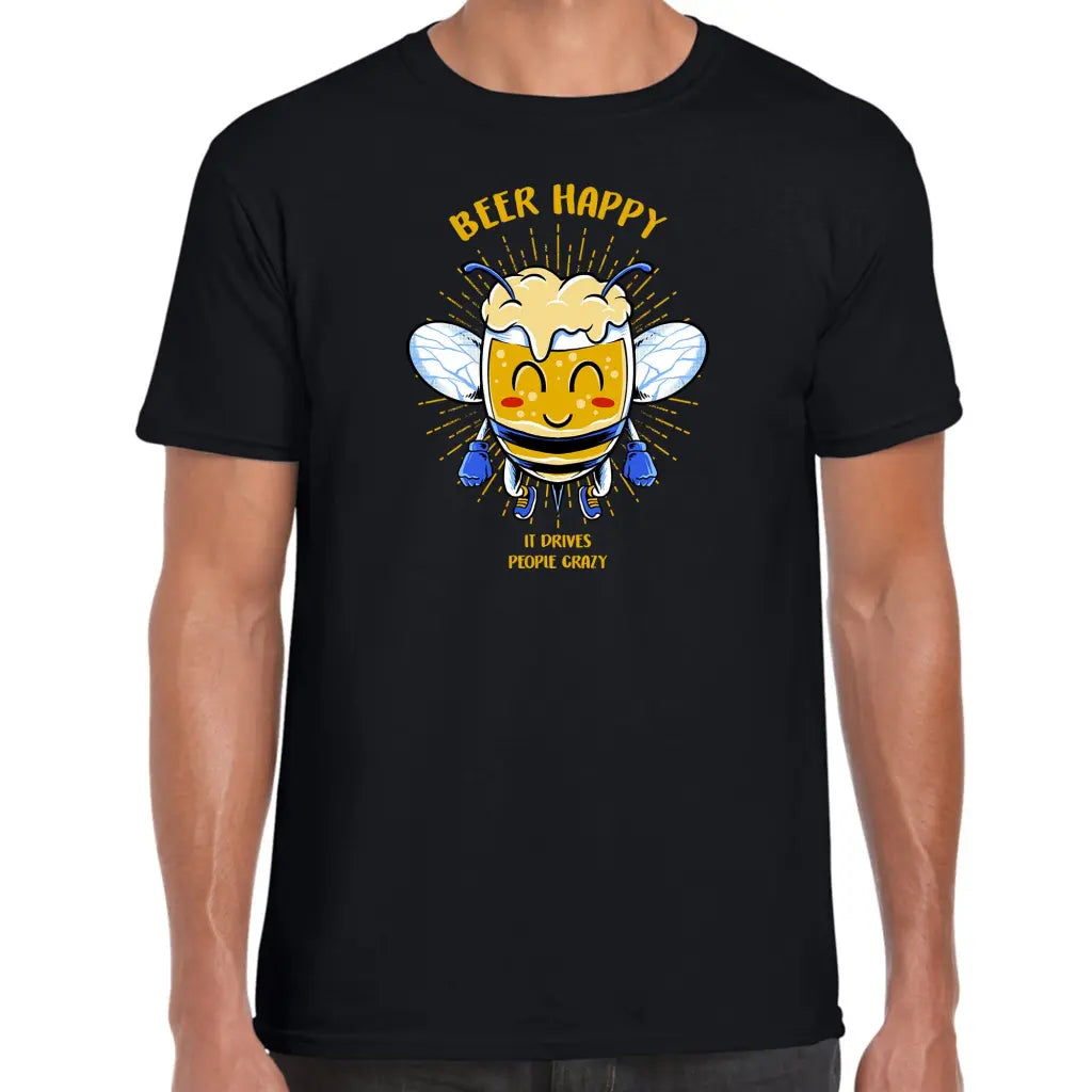 Beer Happy Bee T-Shirt - Tshirtpark.com