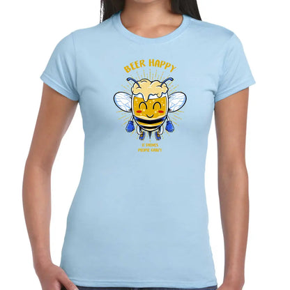 Beer Happy Ladies T-shirt - Tshirtpark.com