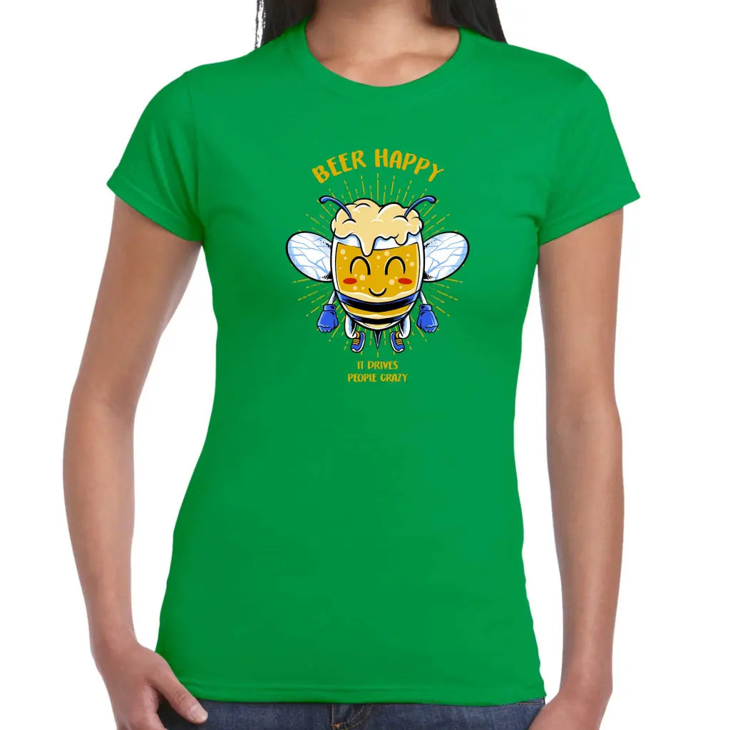 Beer Happy Ladies T-shirt - Tshirtpark.com