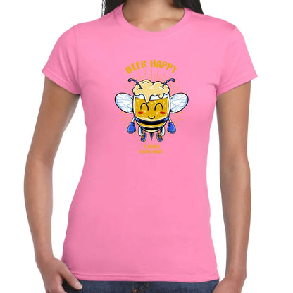 Beer Happy Ladies T-shirt - Tshirtpark.com