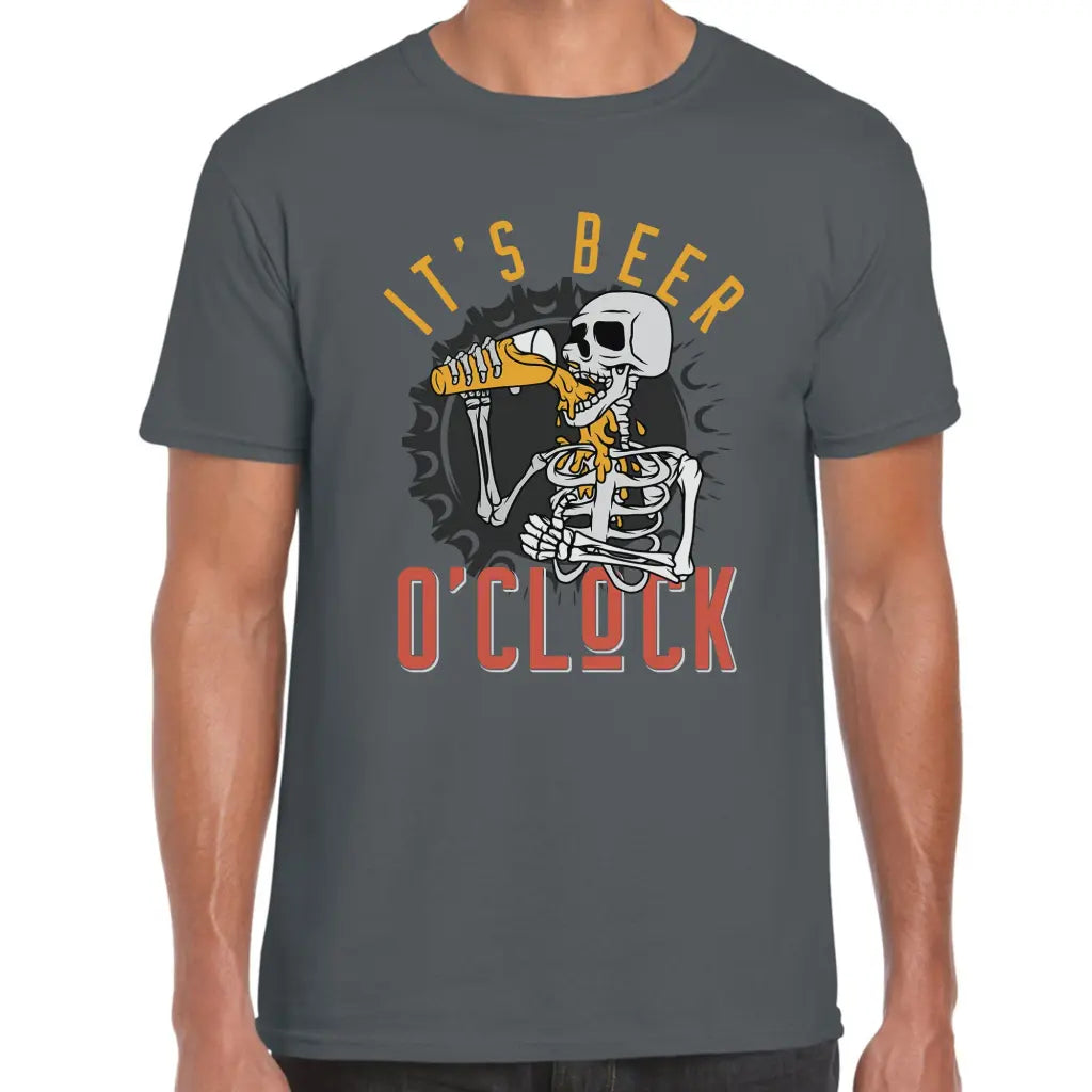 Beer O’clock Skeleton T-Shirt - Tshirtpark.com