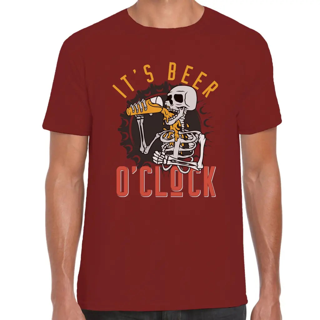 Beer O’clock Skeleton T-Shirt - Tshirtpark.com