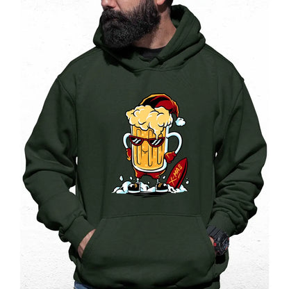 Beer Santa Colour Hoodie - Tshirtpark.com