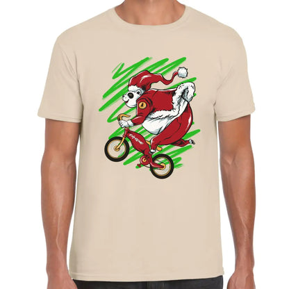 Biker Panda Santa T-Shirt - Tshirtpark.com