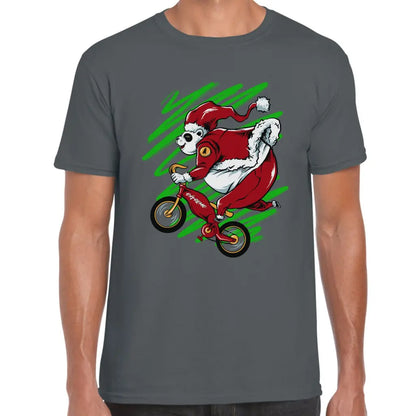 Biker Panda Santa T-Shirt - Tshirtpark.com